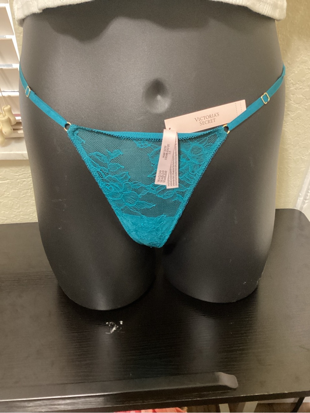 Victoria's Secret Teal Lace G-String